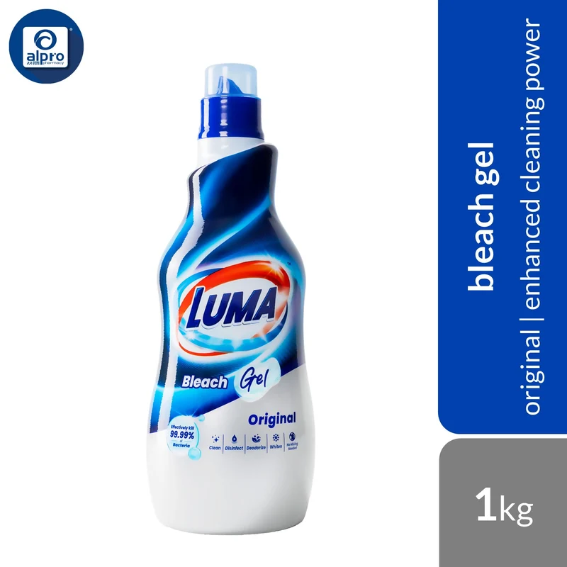 Luma Bleach Gel (Original/ Lemon/ Pine) 1kg | Advance Formula Enhanced Cleaning Power