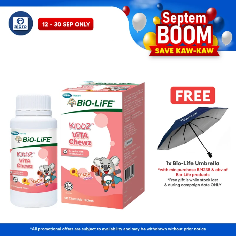 Bio-Life Kiddz ViTA Chewz 50s | Support Daily Nutritional Requirement for Growing Kids