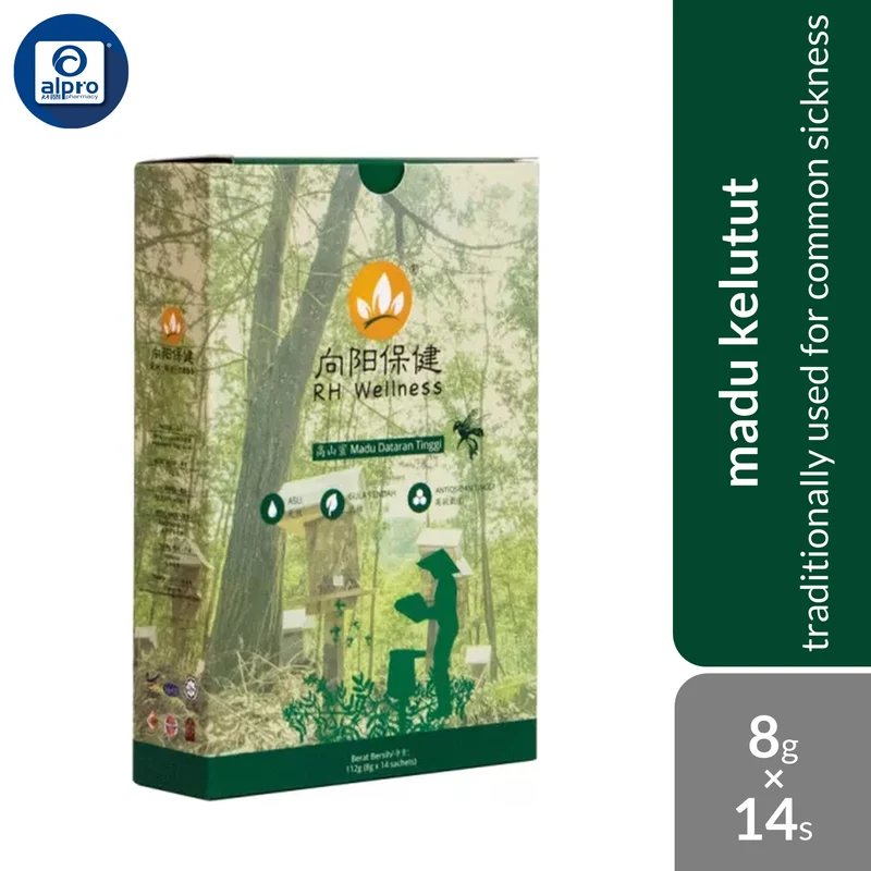 RH Wellness Madu Kelulut Stingless Bee Honey 8g ×14sachets | Traditionally Used for Common Sickness