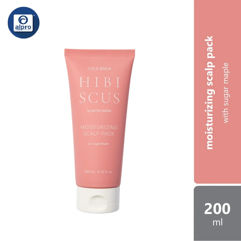 Rated Green Cold Brew Hibiscus Moisturizing Scalp Pack 200ml | Contains Natural Extracts