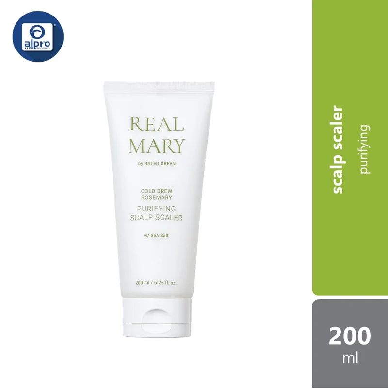 Rated Green Real Mary Cold Brew Rosemary Purifying Scalp Scaler 200ml | Head Spa Treatment