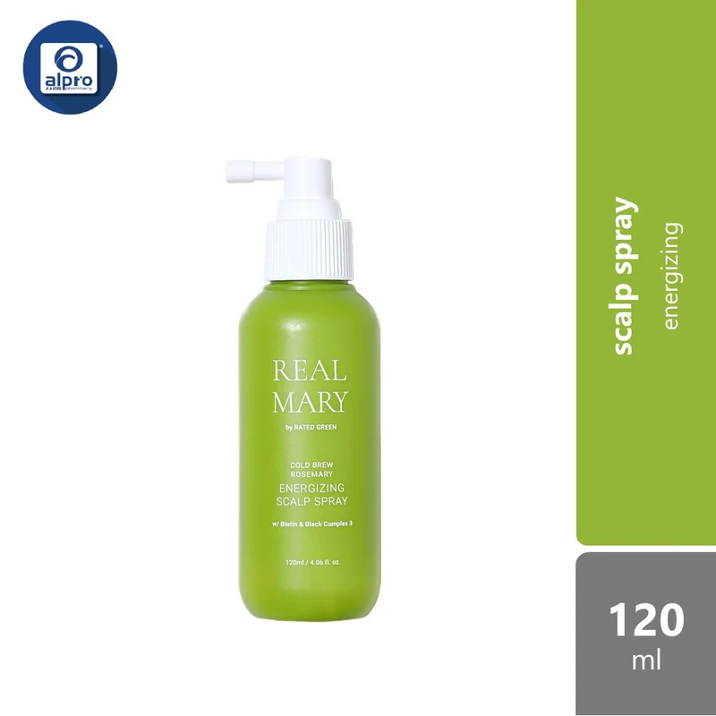 Rated Green Real Mary Cold Brew Rosemary Energizing Scalp Spray 120ml | with Botanical Ingredients