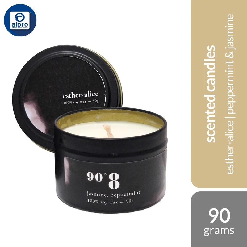 INFUSN ESTHER-ALICE Scented Candle (90°8 Jasmine Peppermint/ 40°9 Chamomile Green Tea/ 80°6 Osmanthus White Tea) 90g