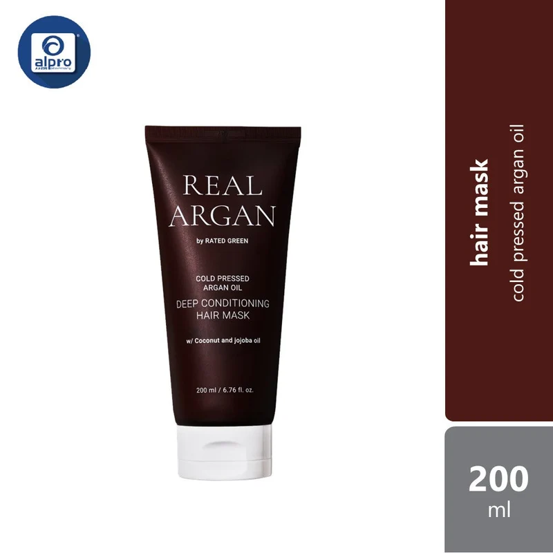 Rated Green Real Argan Deep Conditioning Hair Mask 200ml | Helps Repair & Soften