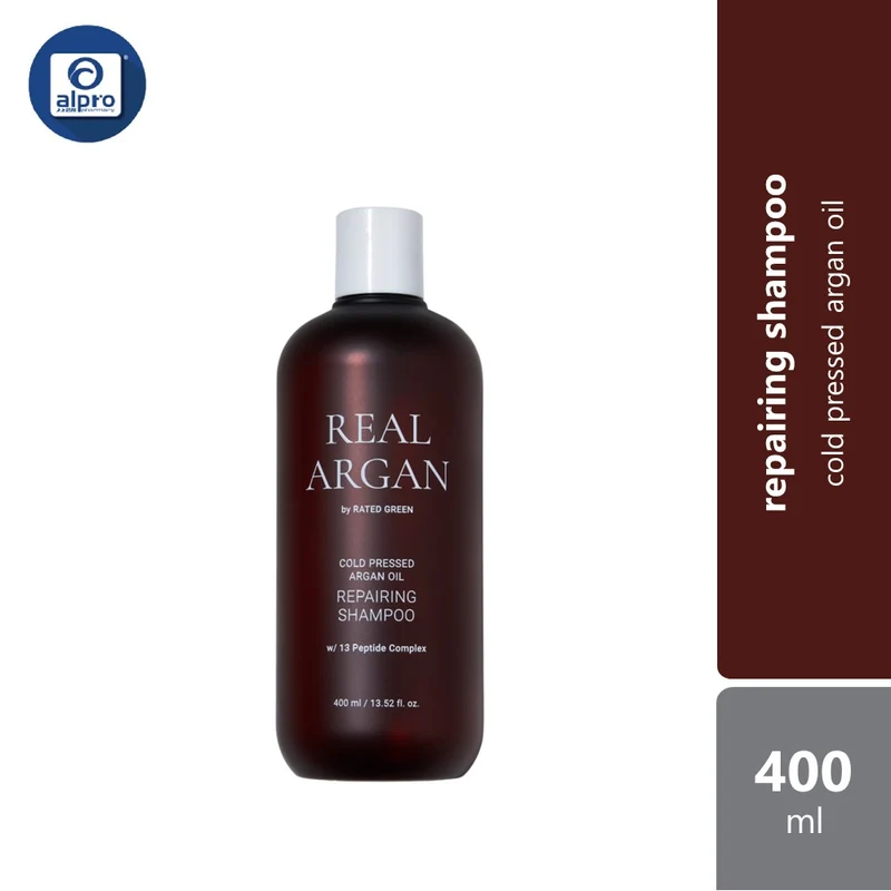 Rated Green Real Argan Repairing Shampoo 400ml | Gently Cleanses