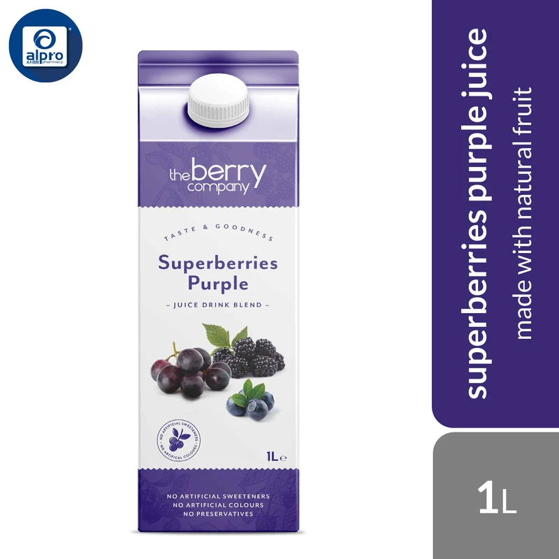 The Berry Company Superberry Purple Juice 1L | No Artificial Sweeteners & No Preservatives