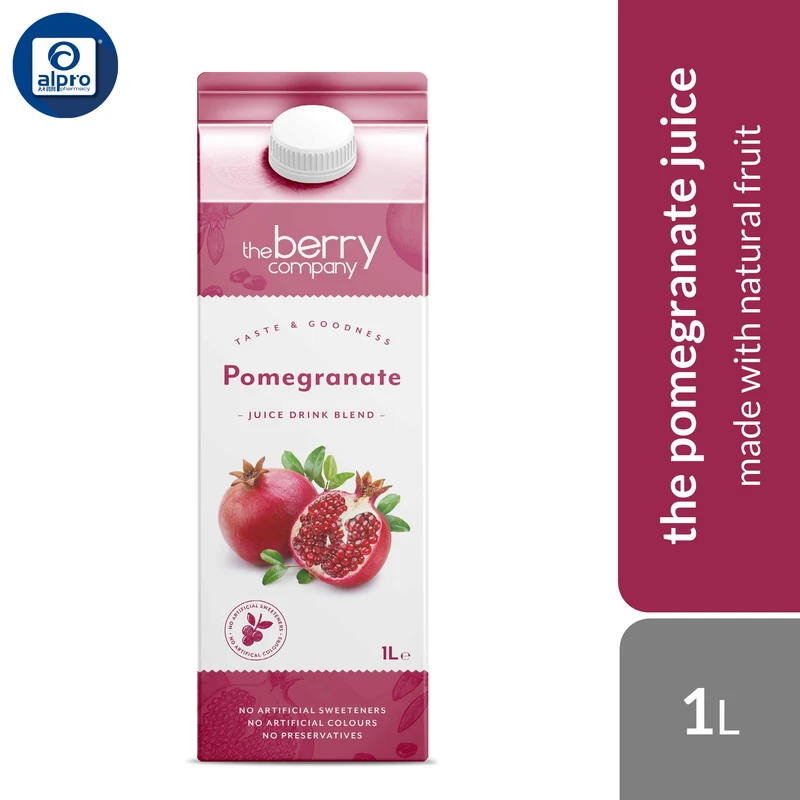 The Berry Company Pomegranate Juice 1L | No Artificial Sweeteners & No Preservatives