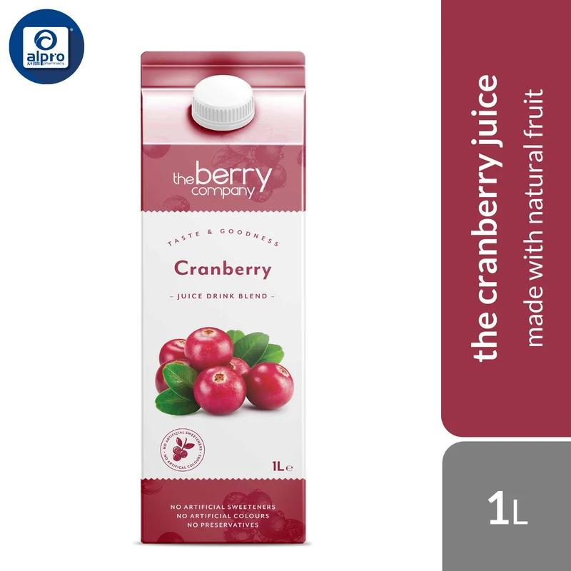 The Berry Company Cranberry Juice 1L | No Artificial Sweeteners & No Preservatives