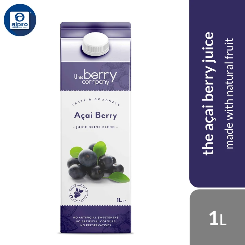 The Berry Company Acai Juice 1L | No Artificial Sweeteners & No Preservatives