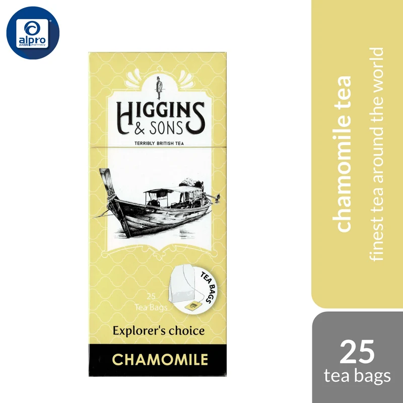 Higgins & Sons Chamomile Tea 1.25g ×25s | Relaxing Aroma & Delicate Flavour for Bedtime Tea