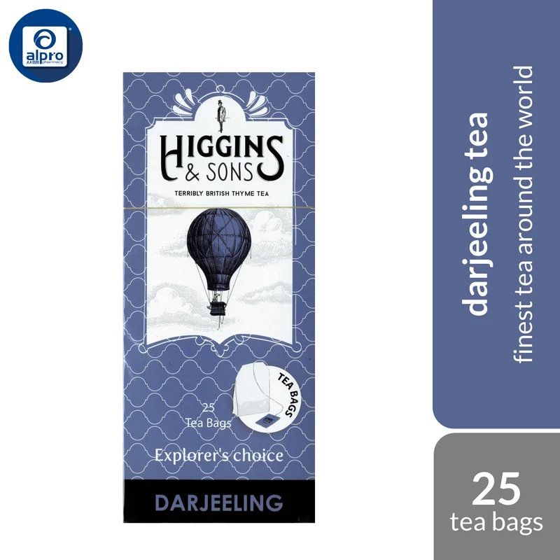 Higgins & Sons Darjeeling Tea 2g ×25s | Delicate Floral Notes, Gentle Brightness, & Smooth Finish