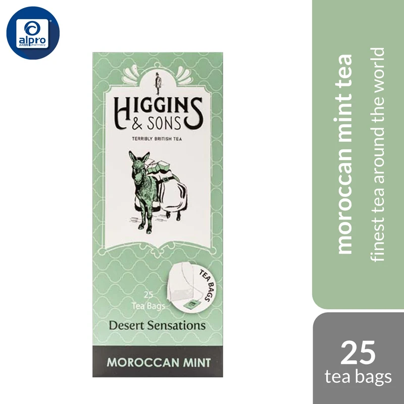 Higgins & Sons Moroccan Mint Tea 2g ×25s | Soothing in Scent & Terrific in Taste