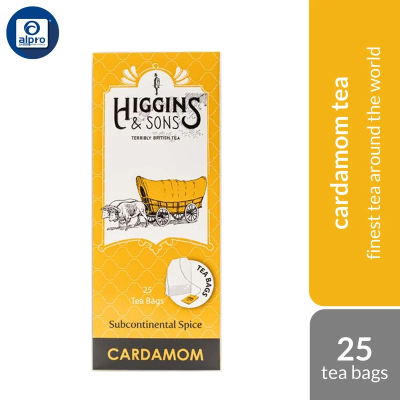 Higgins & Sons Cardamom Tea 2g × 25s | Bold Lingering Flavours & Deep Fragrance