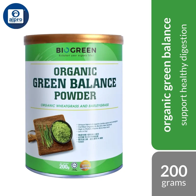 Biogreen Organic Green Balance Powder 200g | Support Healthy Digestion