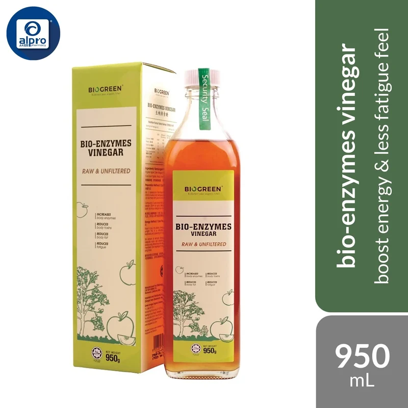 Biogreen Bio-Enzymes Vinegar 950g | Boost Energy & Less Fatigue Feel