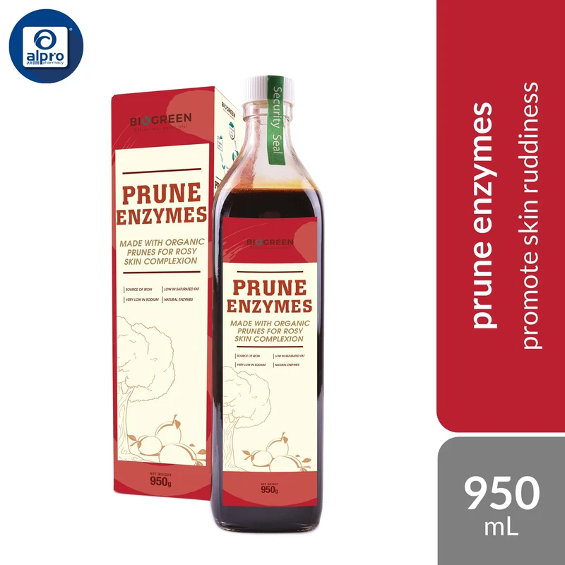 Biogreen Prune Enzymes 950mL | Promote Skin Ruddiness