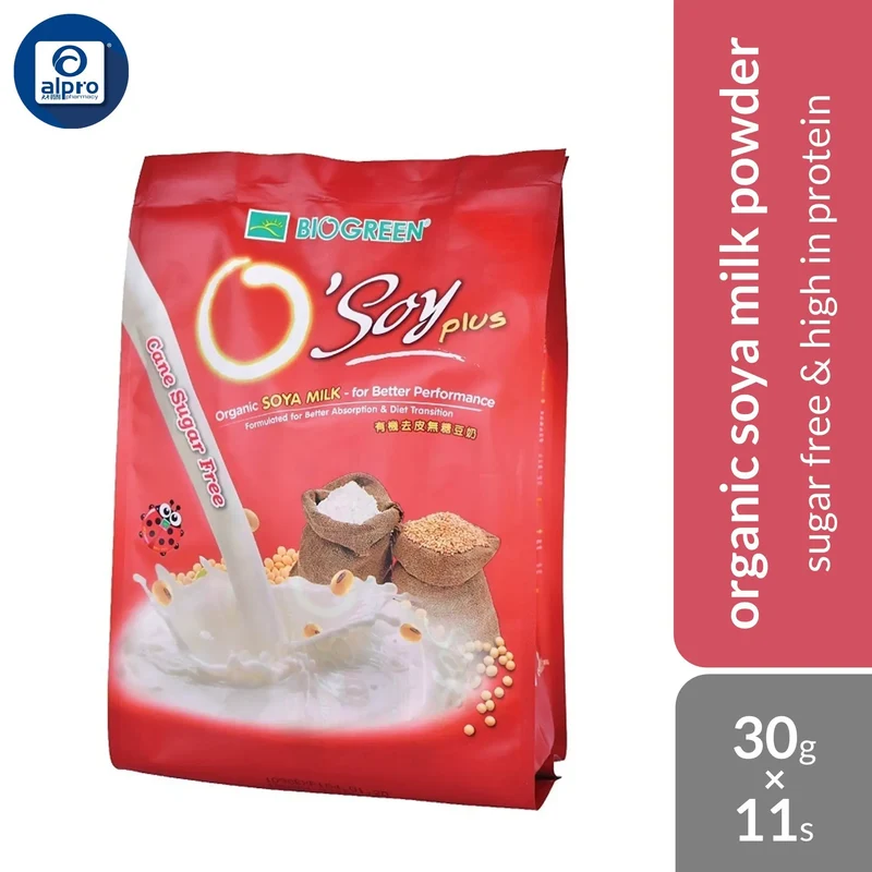 Biogreen Bio-O'Soy Plus (Sugar Free) 30g ×11s | Sugar Free & High in Protein