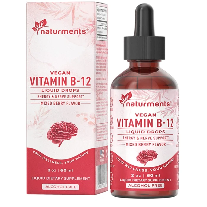 Naturments Vegan Vitamin B12 Liquid Drops 60ml
