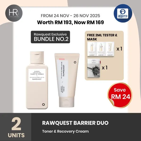 RAWQUEST Barrier Duo 1 Set | For Healthy Skin
