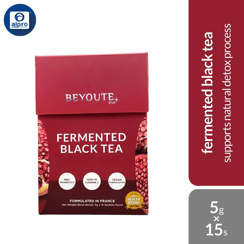 Beyoute Plus Fermented Black Tea 5g ×15s | Supports Natural Detox Process