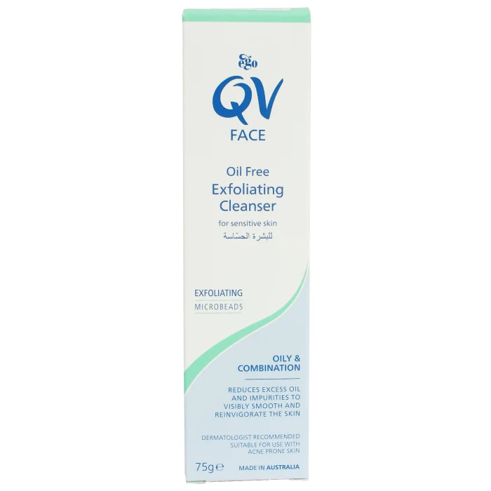 Ego Qv Face Oil Free Exfoliating Cleanser 75g