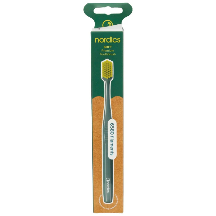 Nordics Premium Toothbrush Dark Green(Soft)-6580