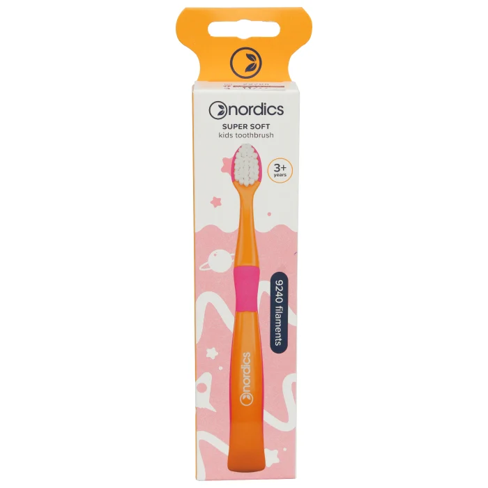 Nordics Kids Toothbrush Orange/Purple(Super Soft)-9240