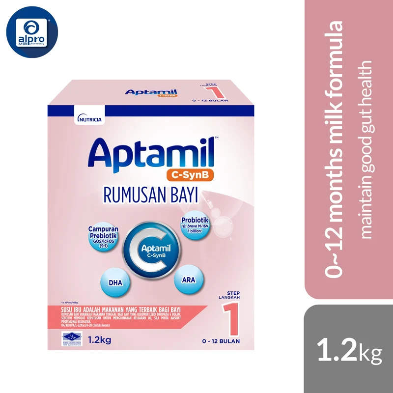 Aptamil C-SynB Step 1 0~12 months 1.2kg | Maintain Good Gut Health