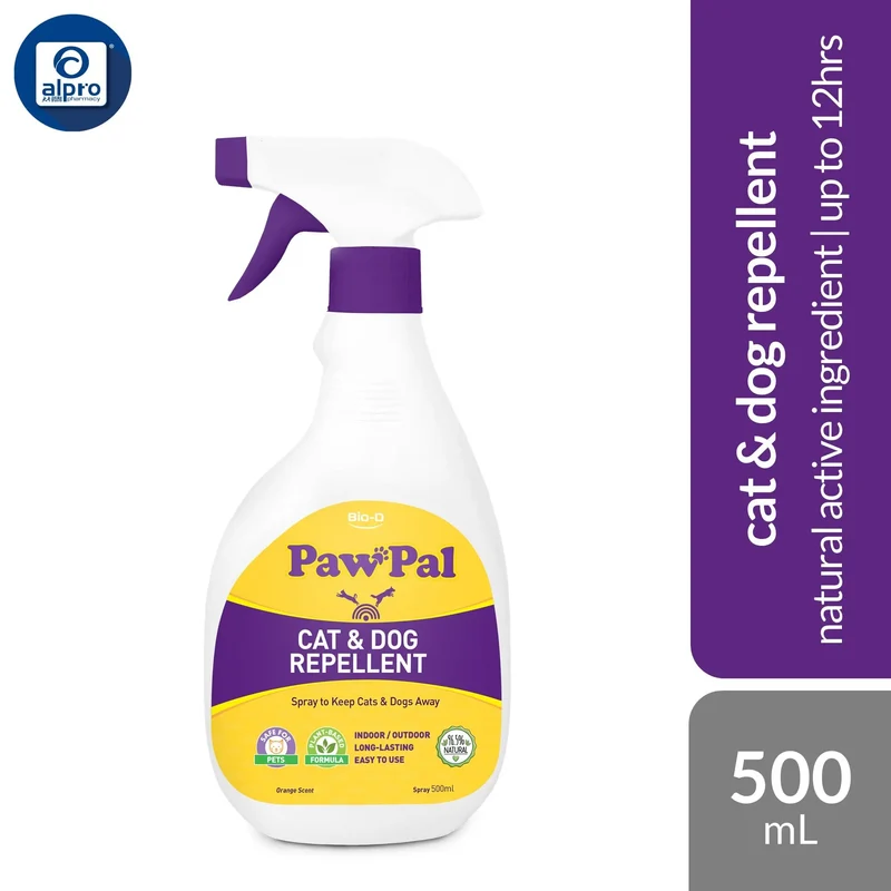 Bio-D Pawpal Cat & Dog Repellent Spray 500mL | Natural Active Ingredient & Up to 12 Hours Effective