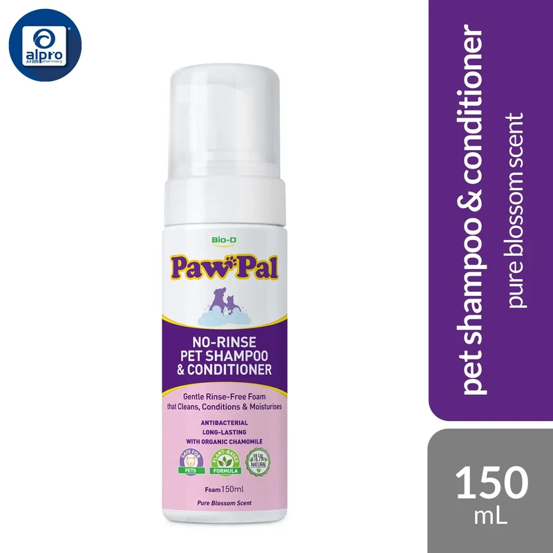 Bio-D Pawpal Pet Shampoo & Conditioner Foam 150mL | Pure Blossom Scent