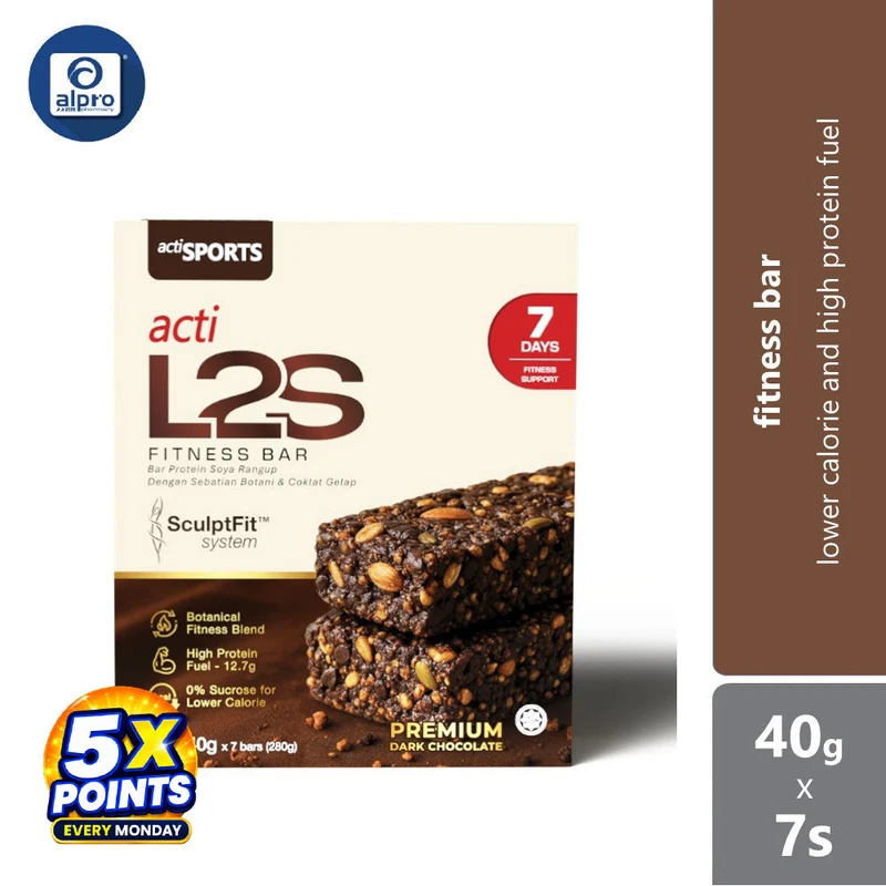 Actisport Acti L2s Fitness Bar 40g 7s | Lower Calorie And High Protein Fuel