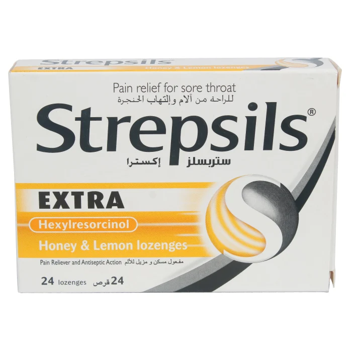 Strepsils Extra Honey & Lemon Lozenges 24'S