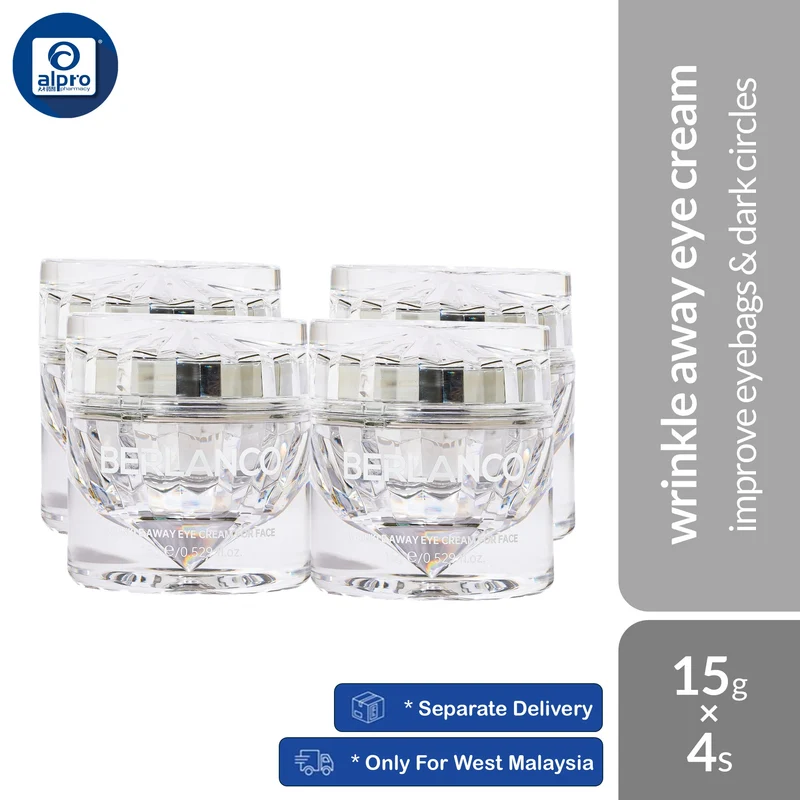 Berlanco Wrinkle Away Eye Cream 15g 4s Combo | Improve Eyebags & Dark Circles