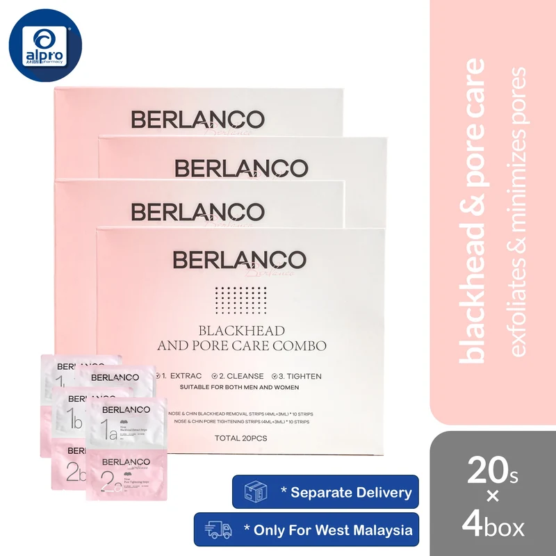 Berlanco Blackhead and Pore Care 4s Combo | Exfoliates & Minimizes Pores