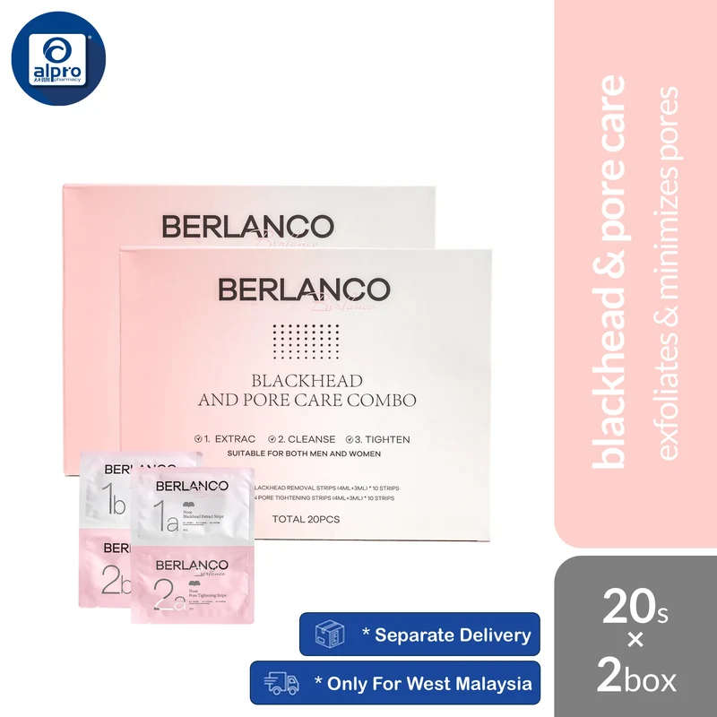 Berlanco Blackhead and Pore Care 2s Combo | Exfoliates & Minimizes Pores