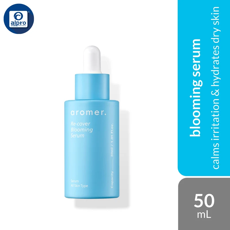 aromer. Re-Cover Blooming Serum 50mL | Calms Irritation & Hydrates Dry Skin
