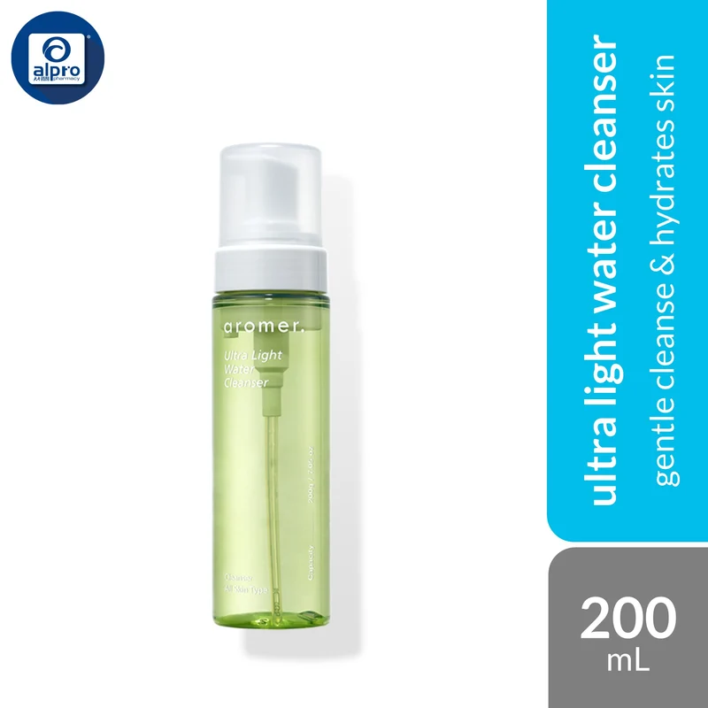 aromer. Ultra-Light Water Cleanser 200mL | Gentle Cleanse & Hydrates Skin