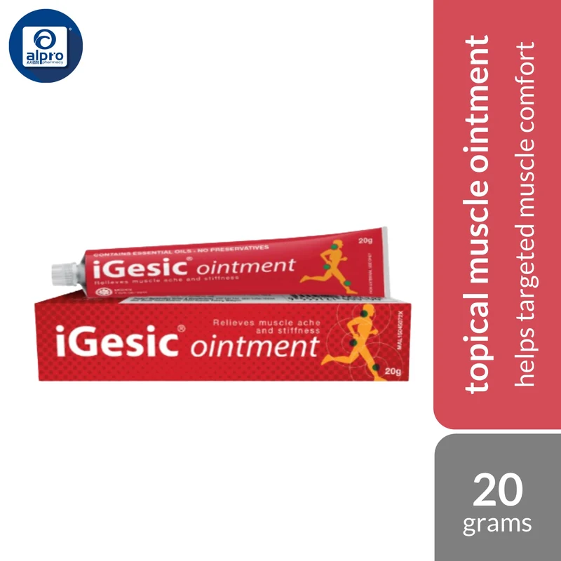 iGesic Ointment Topical Analgesic 20g | Helps Pain Relief & Muscle Comfort