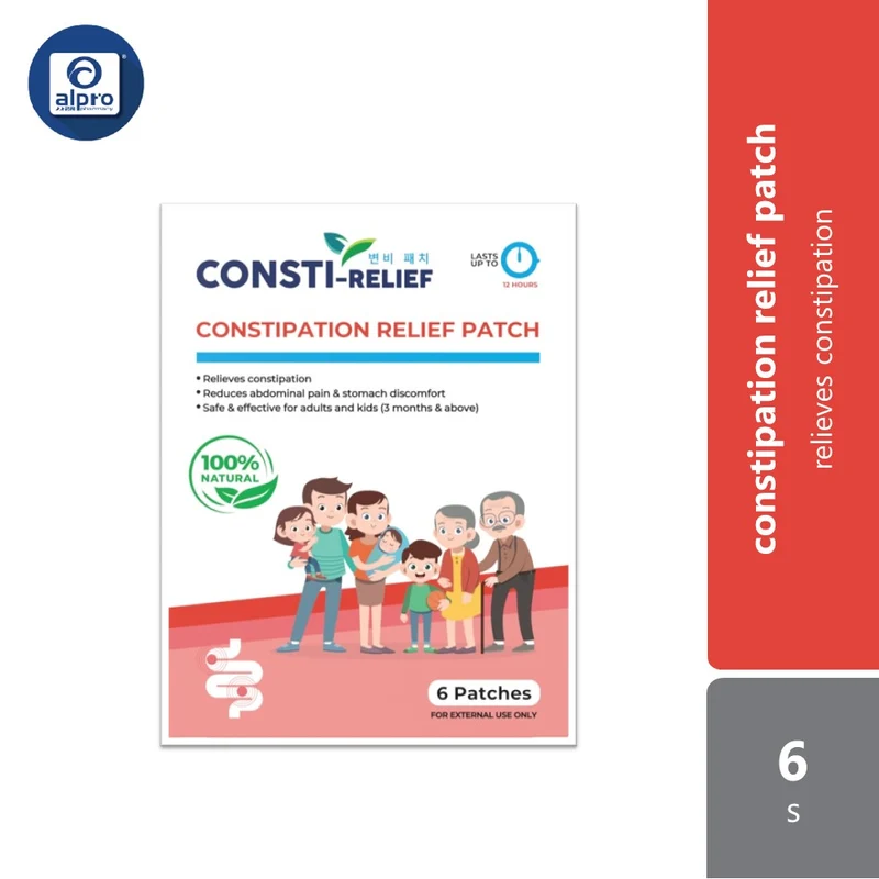 Consti Relief Constipation Relief Patch 6s | 100% Natural