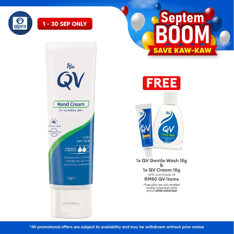 QV Hand Cream 50g | Moisture To Hands