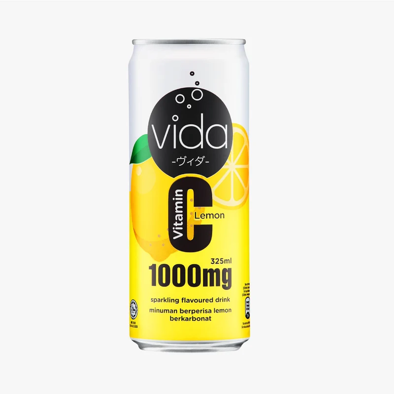 Vida C Lemon 325ml 1s | Vitamin C Sparkling Drinks