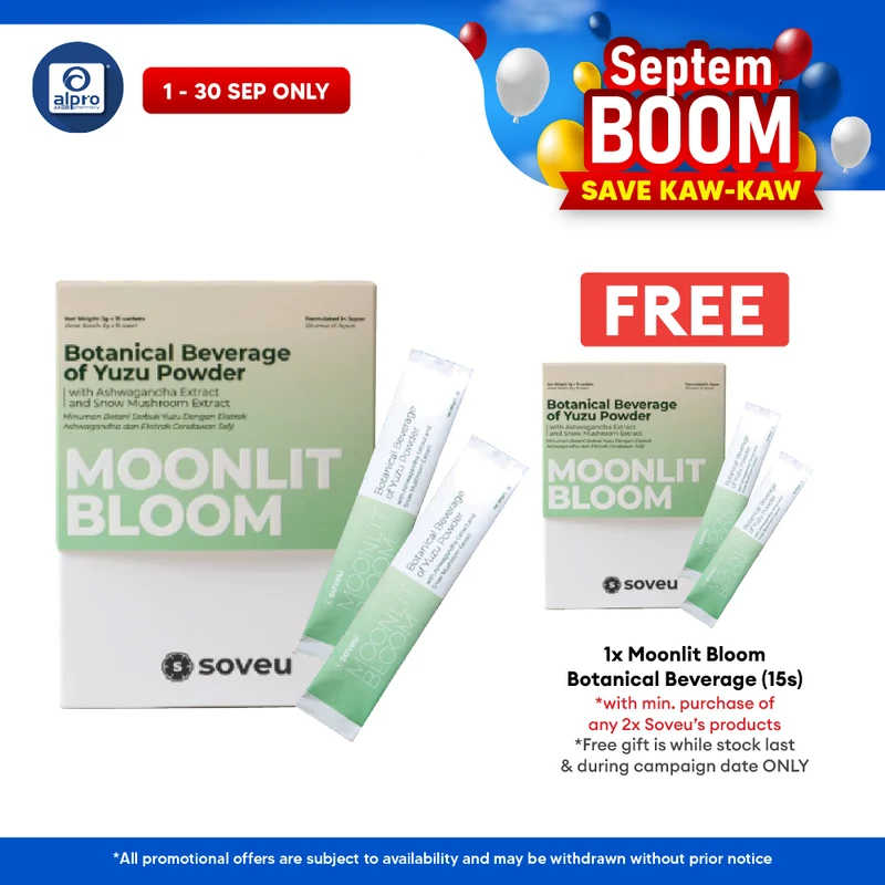 Soveu Moonlit Bloom Botanical Beverage 3g ×15s | Helps Brightens Skin & Refreshing