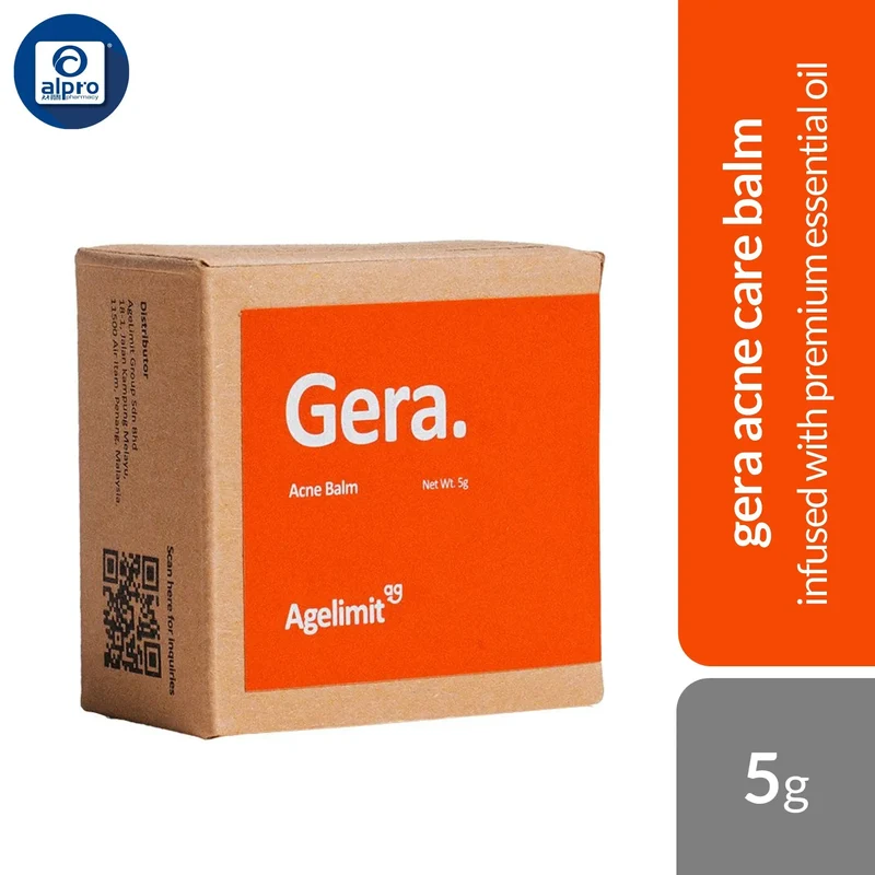 Agelimit Gera Premium Natural Acne Balm 5g | Infused with Premium Essential Oil