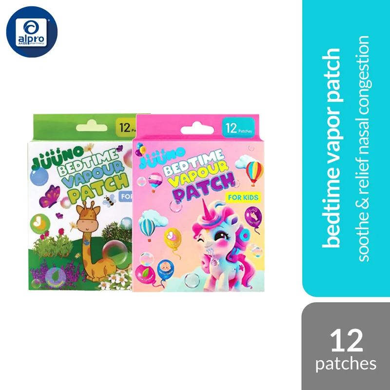JUUNO Bedtime Vapour Patch (RafRaf/ Jollie) 12s | Soothe & Relief Nasal Congestion