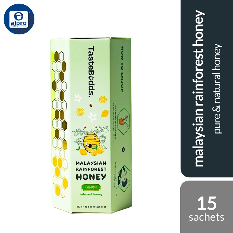 TasteBudds Lemon Honey 15s | Pure & Natural Honey