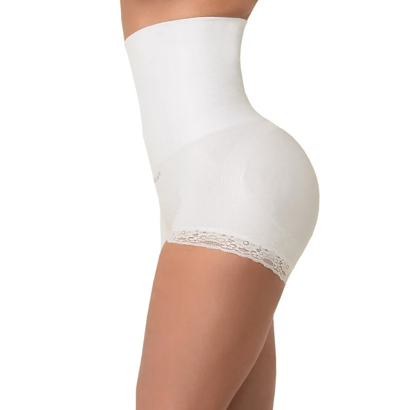 SANKOM PEARL FIBERS LUXURY SHORT SHAPER WOMEN L/XL WHITE