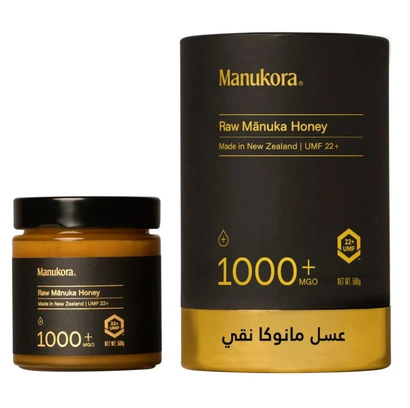 Manukora Raw Manuka Honey 1000+mgo 500g