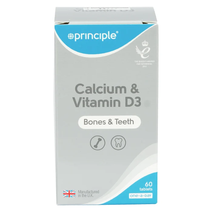Principle Health Care Calcium 400mg & Vitamin D3 12.5mg Tablets 60'S