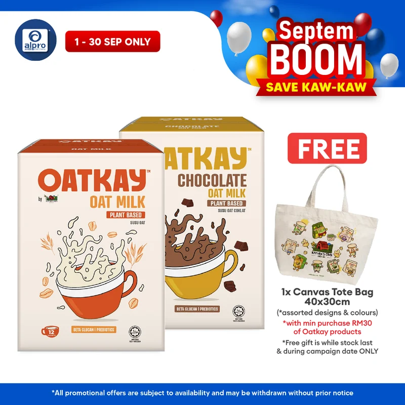 OATKAY Oat Milk (Original/ Chocolate) 10s | Lactose & Diary Free Beverage