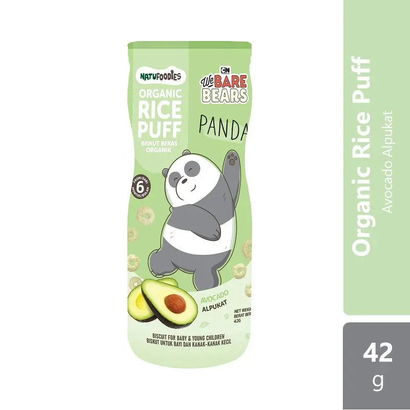 Natufoodies Organic Rice Puff-Avocado 42g